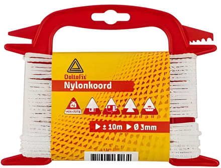 Deltafix - Nylonkoord wit 6mm I