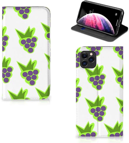 Book Case voor Apple iPhone 11 Pro Max Flip Style Cover Druiven