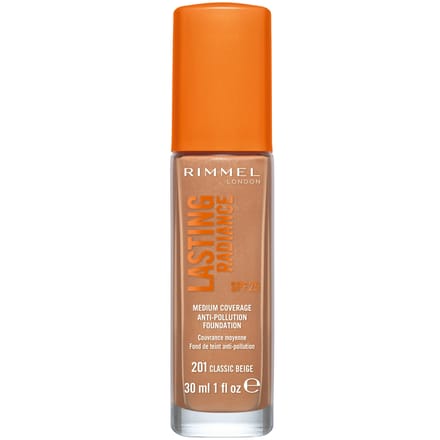 Rimmel Lasting Radiance Foundation SPF 25 201 Classic Beige 30 ml