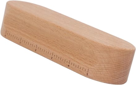 Kleermakers Clapper - Strijk Hulp - Naden Instellen - Gegroefd Ontwerp - 18cm Pakket - Beukenhout