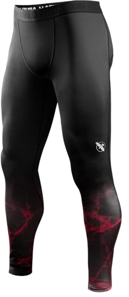 Hayabusa UFC BJJ Heren Spats - Zwart/Rood - maat M