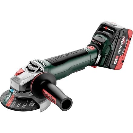WPB 18 LT BL 11-125 Quick Accu-haakse slijper 18V 2x5.5Ah LiHD; Lader ASC 145; metaBOX 165 L; met re