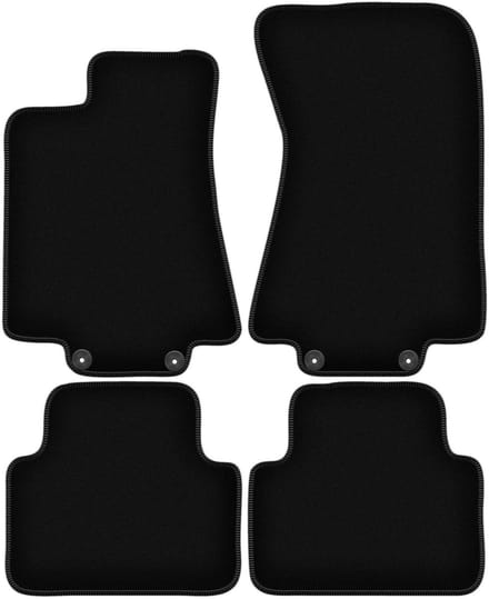 BASIC zwarte veloursmatten voor: Jaguar XJ VII sedan (2002-2009)