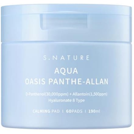 [S.NATURE] Aqua Oasis Panthe-Allan Calming Pad 60EA white