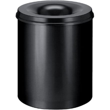 V-part - Vlamdovende papierbak 80 ltr - Steel - zwart