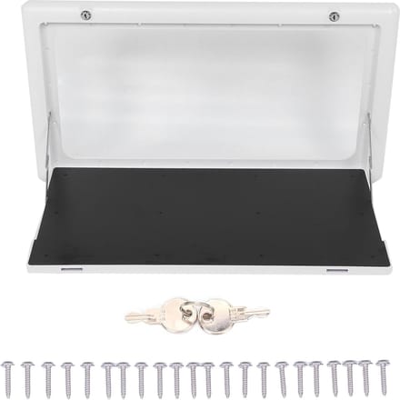 Opklapbare Buitentafel 25KG Draagvermogen met 2 Sleutels voor RV Camper Buiten Kamperen Picknick white
