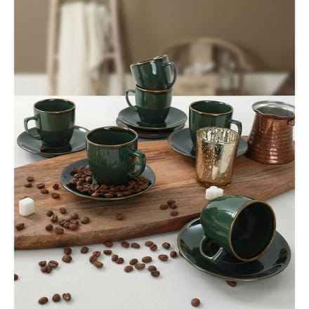 12-delige koffieset Weston keramiek | Hermia
