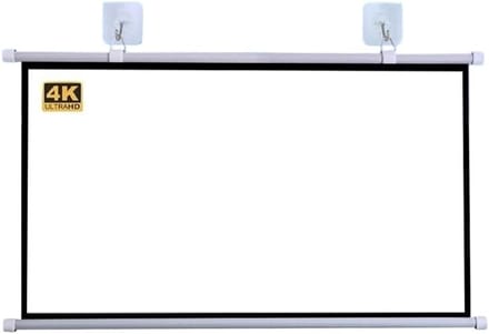 Projectiescherm - Filmscherm - Thuisbioscoop Creëren - Handmatig Neerklapbaar - 60 Inch 4:3 - Wit