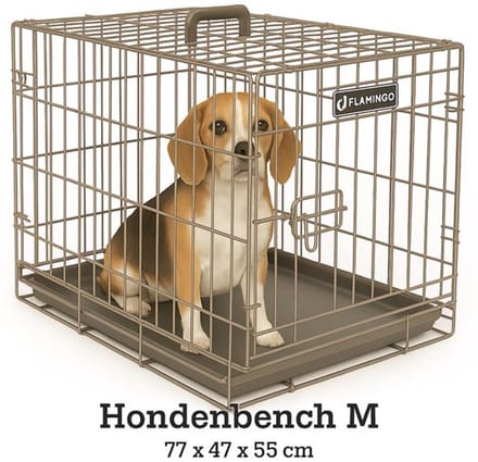 Hondenbench Ebo Taupe M - Taupe - 77 x 47 x 55 cm
