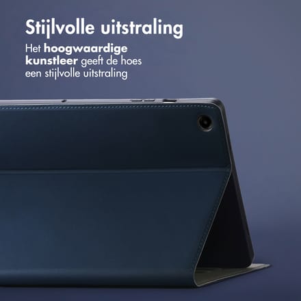 Accezz Tablet Hoes - Geschikt voor Samsung Galaxy Tab A9 Plus - Classic Tablet Case - Donkerblauw