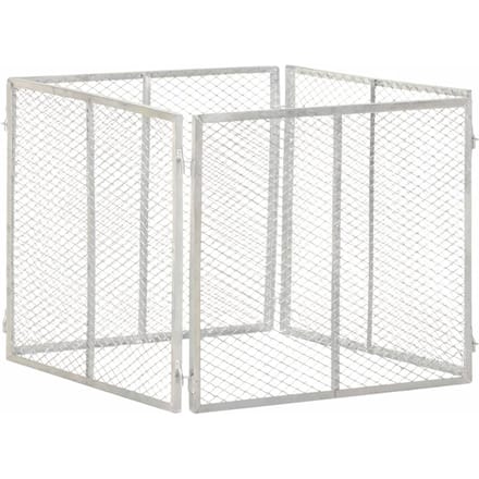 vidaXL - Compostbak - 85x85x70 - cm - gegalvaniseerd - staal