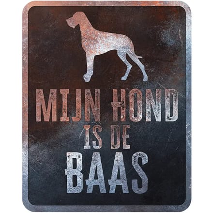 Waarschuwingsbord deense hond français D&D Home
