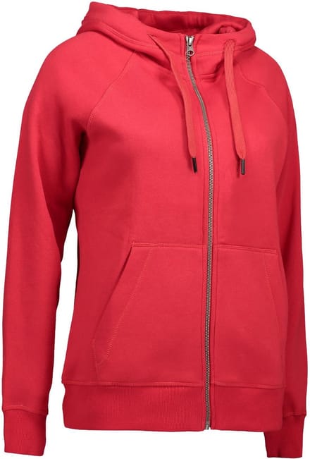 ID Hoodie Core Vest met Rits Dames Rood - Maat M