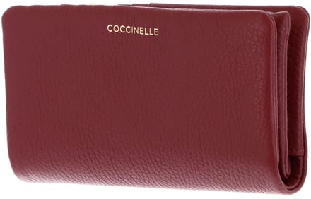 COCCINELLE Leren portemonnee C-Me Softy Wallet Ribes (rood)paars