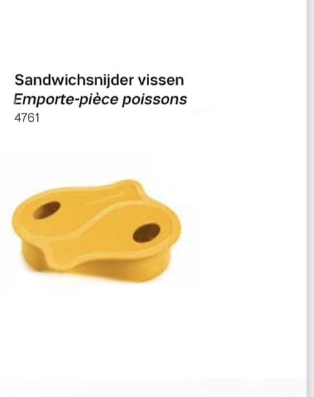 Tupperware sandwich snijder