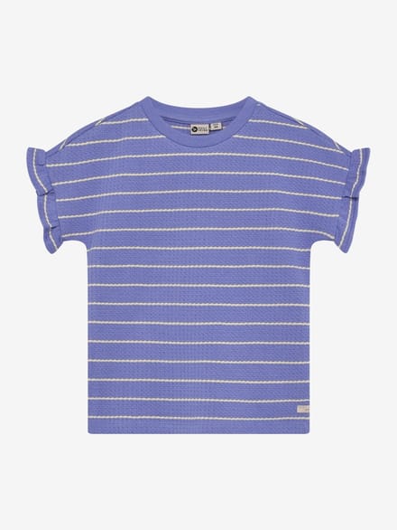 Daily Seven T-shirt Streep Paars - Maat 92
