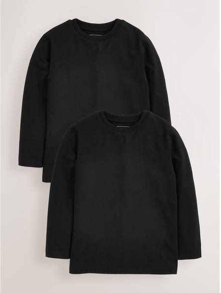 Next - Jongens - T-shirts met lange mouwen - Zwart