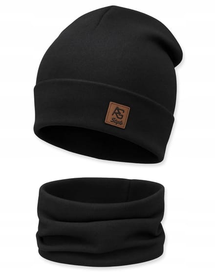 Dartomik - Hoofddoek - Unisex - Twee Laags - Warm - Zwart