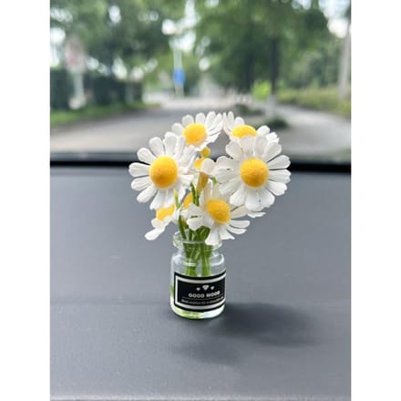 1 stuks Auto Ornament Mini Vaas Bloem Interieur Decoratie Middenconsole Decoratie one-size wit