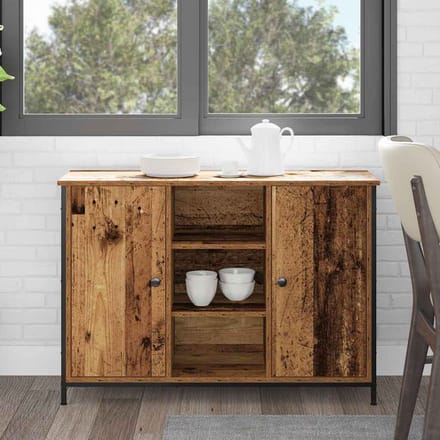 vidaXL - Dressoir - Oudhout - 100 - x - 35 - x - 70 - cm