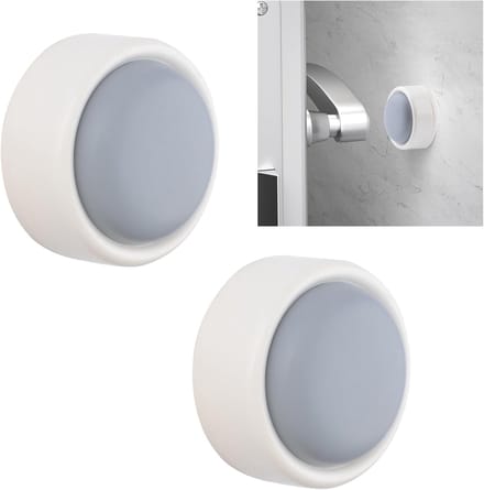Deurstoppers - Deur bumpers - Muren beschermen - 180 graden draaibaar - 2 stuks - Wit