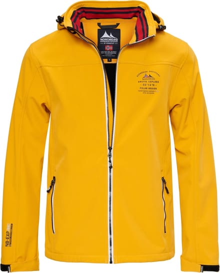 Nordberg Trond - Softshell Outdoor Zomerjas Heren - Geel - Maat M