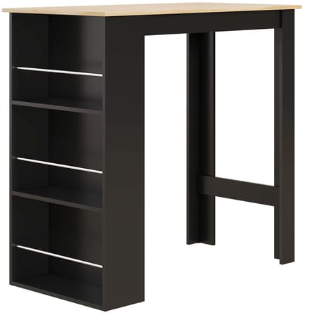 HOMCOM-Bartafel-Spaanplaat-112x57x106cm-Zwart
