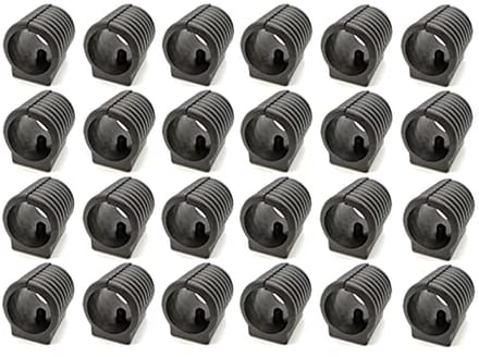 Kunststof Stoelpoten 24 Stuks 19 mm Zwart