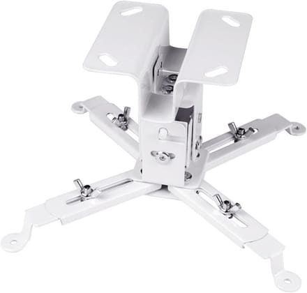 Beamer Muurbeugel - Projector Houder - Thuisbioscoop Kantoor - Verstelbaar Plafond - 20x13x13 cm - Wit