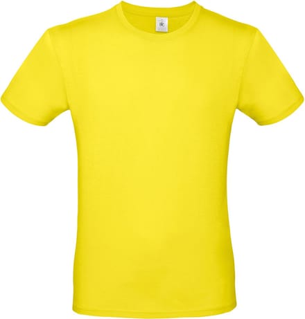Classic E150 T-shirt B&C Collectie - licht geel - Maat XL
