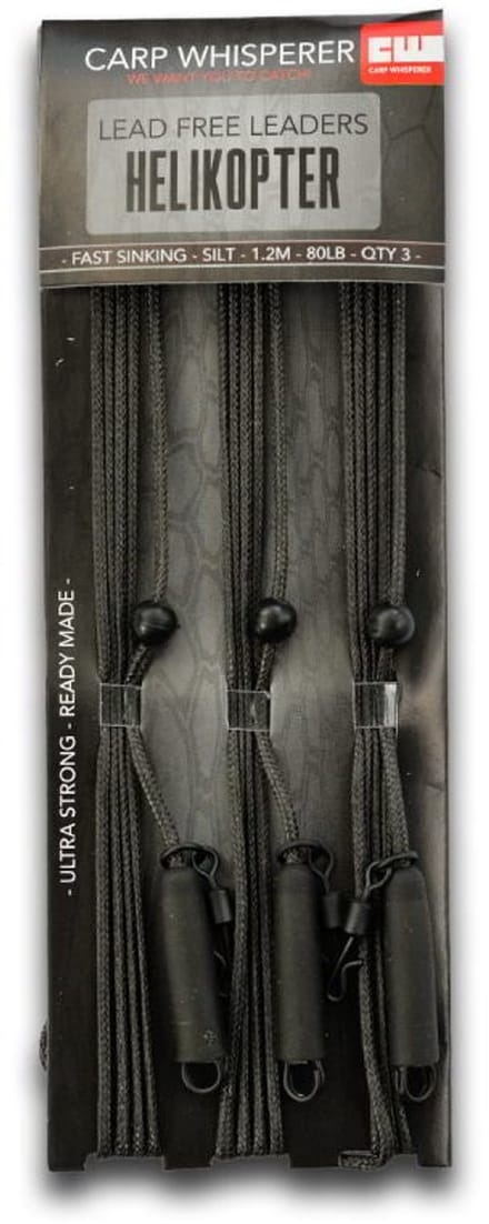 Carp Whisperer - Helikopter Leaders - 3 stuks - Silt