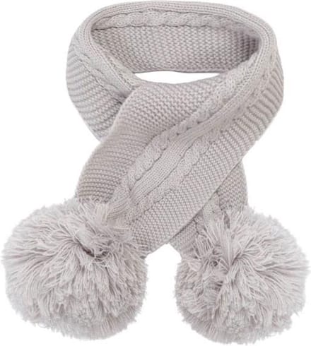 Soft Touch Babysjaal Elegance Pompoms Acryl Grijs One-size