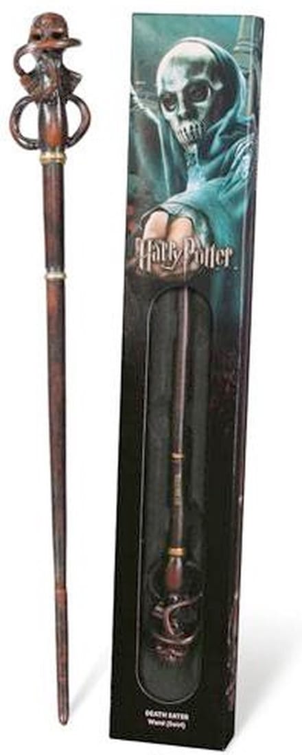 The Noble Collection Harry Potter - Wand Replica Death Eater Swirl 38 cm (Tover)staf - Bruin