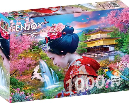 Enjoy Puzzle legpuzzel Geisha-Garten - 1000 stukjes puzzelplezier.