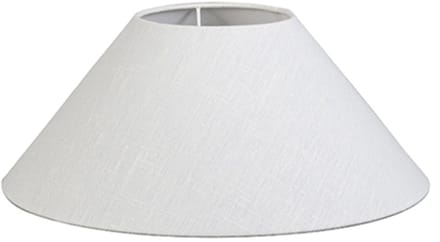 QAZQA  40/15/16 SD - Lampenkap stof - Ø40 cm - Linnen wit