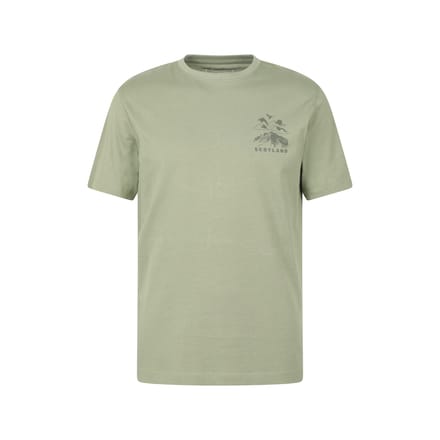 Mountain Warehouse Heren Schotland T-Shirt (Kaki Groen)