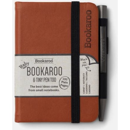 Bookaroo A7 Notebook & Pen - Brown