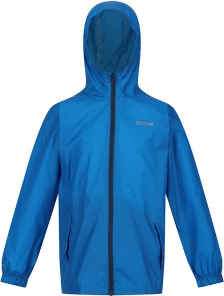 Regatta - Kids Pack It III Opvouwbaar Kinder Regenjack - Blauw - Maat 98