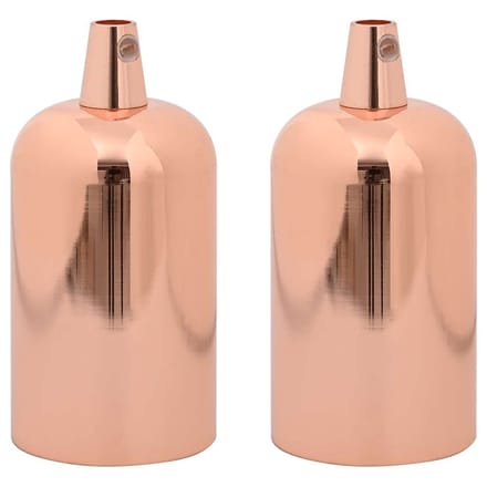 vidaXL Lamphouders 2 st roségoud E27