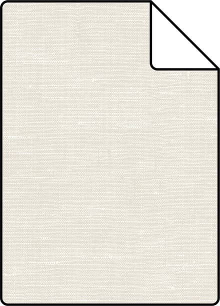 Proefstaal ESTAhome behang effen linnenstructuur licht crème beige - 26.5 x 21 cm - 148691-S