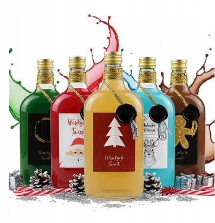 Bimberek - Decoratieve Fles - 500 ml - Handgemaakte Versiering - Gouden Touw