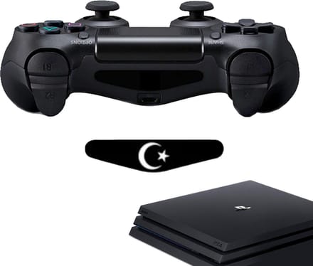 Gadgetpoint - Controller Stickers voor PS4, PlayStation 4 - Performance Gaming Skin - Bescherming Accessoires - Turkije