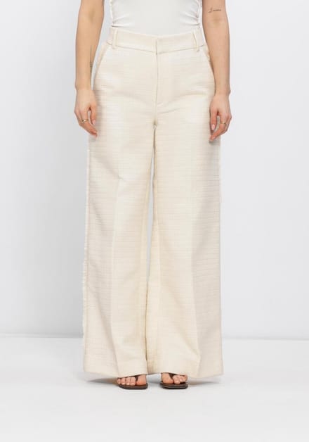 INWEAR Cheyanneiw Pant Broeken Dames - Ecru - Maat 42