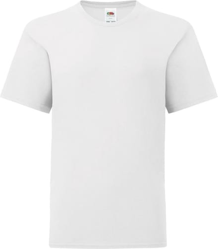 Fruit Of The Loom Iconisch T-shirt  Kinderen / Kinder (Wit)