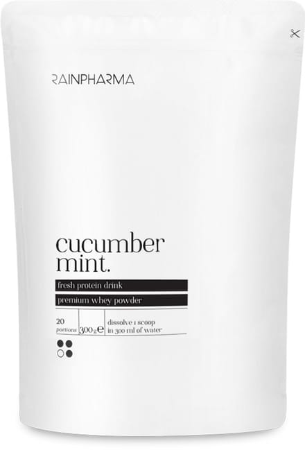 RainPharma Clear Whey Isolate Cucumber Mint - Eiwitpoeder 300 g - Proteine Poeder - Whey Protein - Eiwitshakes - Vegetarisch - 20 Porties