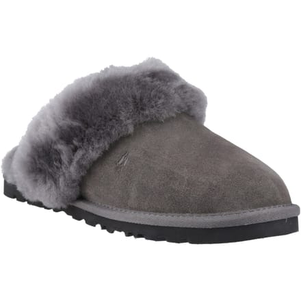 Hush Puppies Samantha Suede Dames Grijze Pantoffels