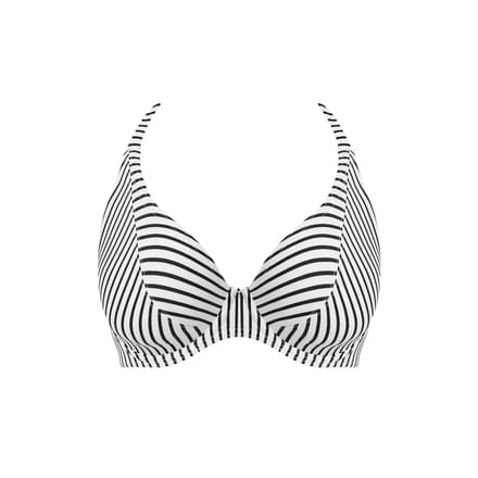 Freya JEWEL COVE UW HALTER BIKINI TOP Dames Bikinitopje - Stripe Black - Maat 70D (EU)