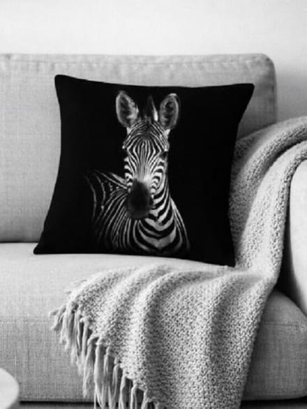 Monochrome Zebra Collection Kussenhoes - 45x45 cm