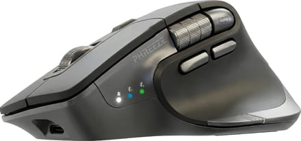 Phreeze Master 3S Pro Draadloze Ergonomische Muis - Bluetooth & 2.4Ghz USB - Computermuis Oplaadbaar - met Horizontaal & Smart Scrollwiel (Snel Scrollen)