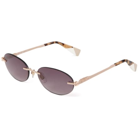 Furla Zonnebril Glanzend Vol Beige